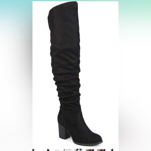 Journey Collection Women’s Kaison Over the Knee Boots **WIDE CALF**